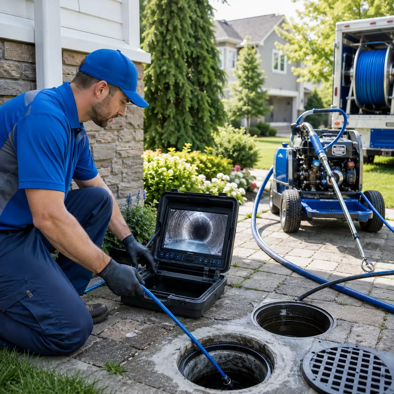 Outdoor drain cleaning professionals serving Brussels, IL