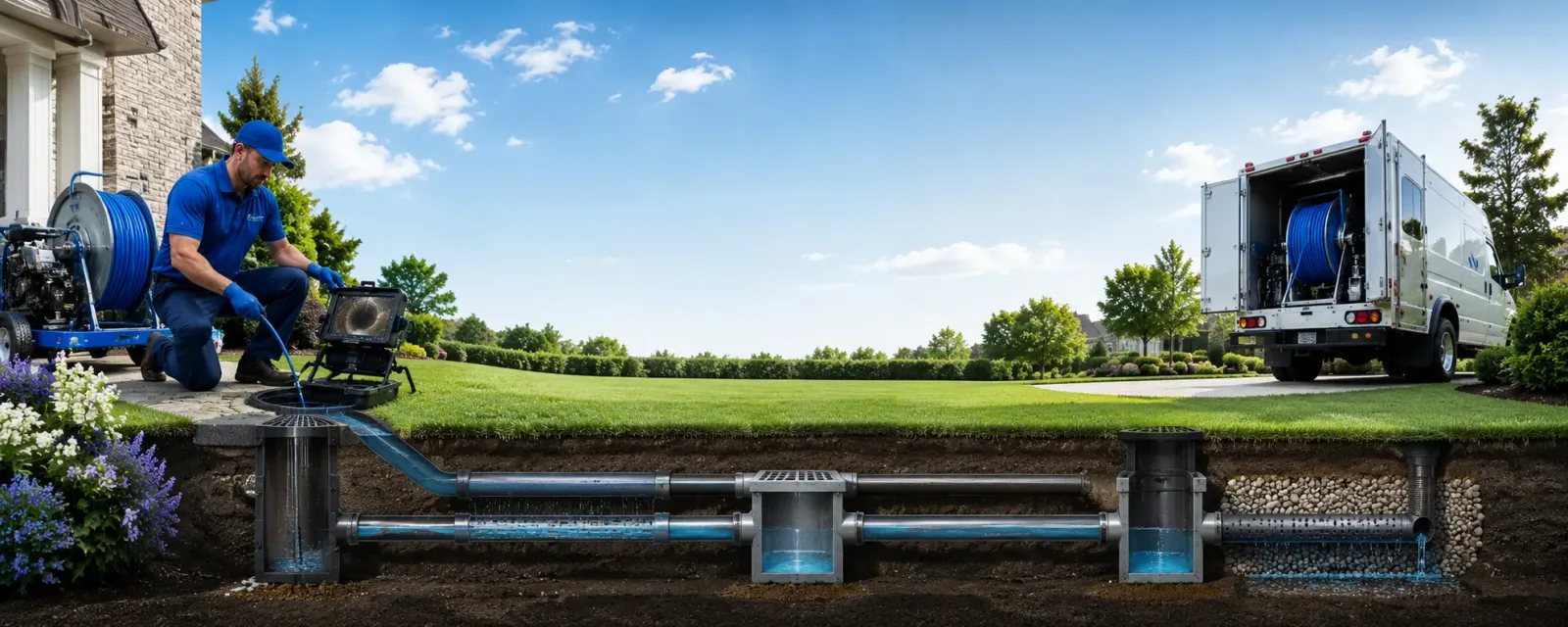 Outdoor drain cleaning information for Brussels, IL